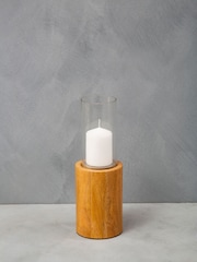Fifty Five South Brown Hampstead Hurricane Candle Holder - Image 1 of 4