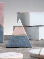 Fifty Five South Ornamento Artesanal Kira Deco Escultura Pyramid - Imagem 2 de 5
