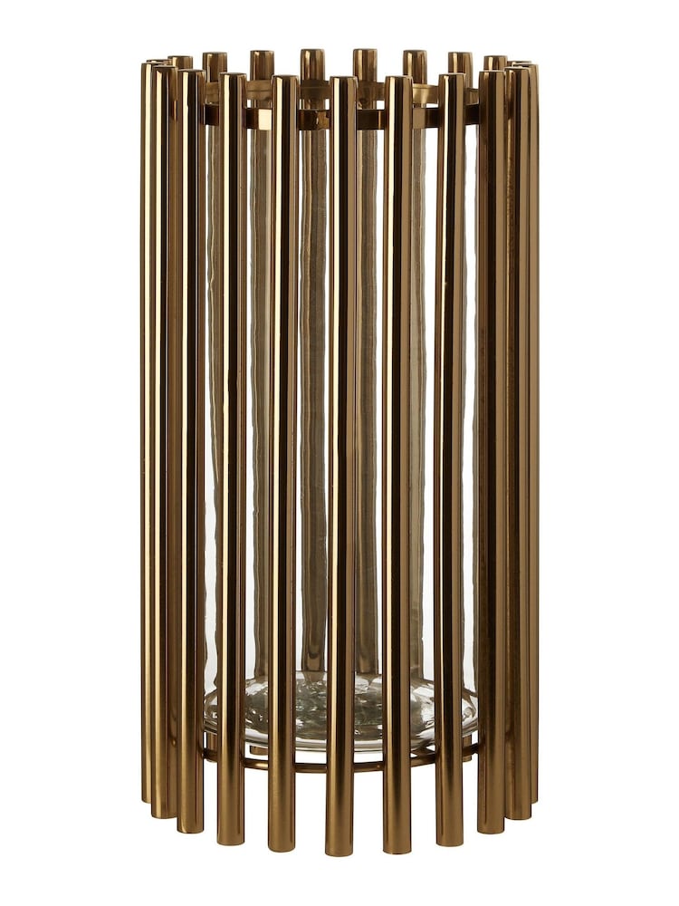 Fifty Five South Martina Hurricane Steel/Glass Candle Holder - Imagem 2 de 4