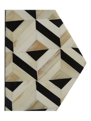 Fifty Five South Ivory/Black Harlo Hexagon Bookends - Image 4 of 4