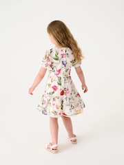 Baker by Ted Baker (0-13yrs) Floral White Dress - Image 3 of 9