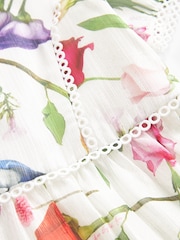 Baker by Ted Baker (0-13yrs) Floral White Dress - Image 7 of 9