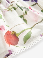 Baker by Ted Baker (0-13yrs) Floral White Dress - Image 8 of 9