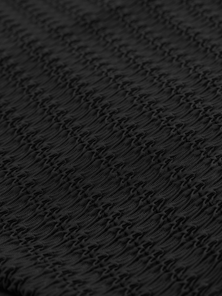 Black Texture Essential Plunge Swimsuit - Image 5 of 5