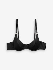 Black Rib Non Pad Wired Bikini Top - Image 4 of 4
