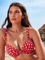 Terracotta Spot Shaping Padded Wired Bikini Top - Image 3 of 6
