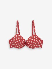 Terracotta Spot Shaping Padded Wired Bikini Top - Image 6 of 6