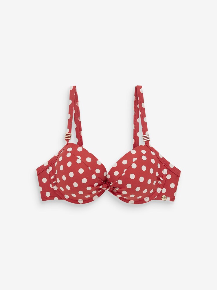 Terracotta Spot Shaping Padded Wired Bikini Top - Image 6 of 6