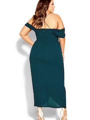 City Chic Green Entwine Maxi Dress - Image 2 of 3