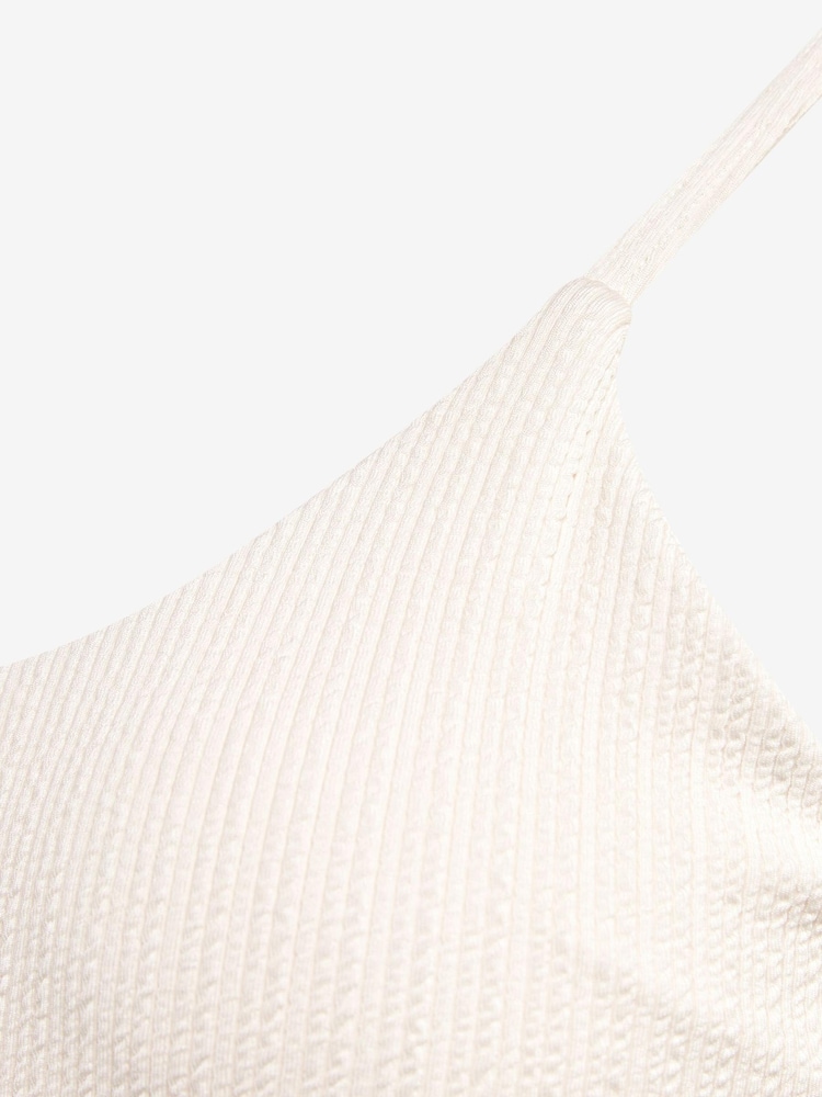 Écru texturé - Maillot de bain de maternité à encolure dégagée - Image 8 of 8