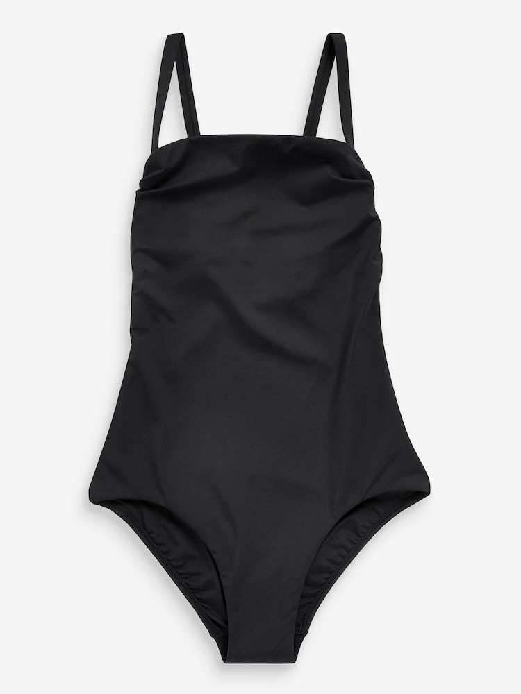 Black Bandeau Tummy Control Swimsuit - Image 5 of 5