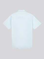 U.S. Polo Assn Blue Linen Blend Shoer Sleeve Shirt - Image 2 of 3