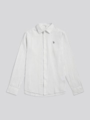 U.S. Polo Assn қос матадан жасалған жолақты жазғы ұзын жеңді жейде - 7суретінің 5 суреті