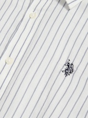 U.S. Polo Assn қос матадан жасалған жолақты жазғы ұзын жеңді жейде - 7суретінің 7 суреті