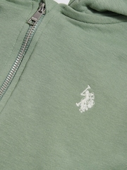 U.S. Polo Assn Green DHM LB Zip Hoodie - Image 3 of 4