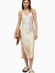 AllSaints Pink Melody Marea Dress - Image 1 of 6