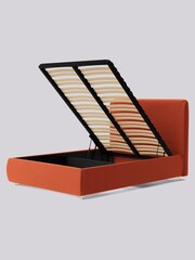 Swoon Soft Wool Burnt Orange Brockham Divan Ottoman Bed - Image 6 of 7