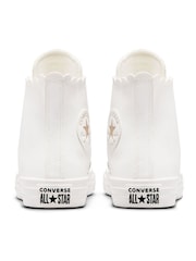 Converse White Scallop High Top Trainers - Image 7 of 8