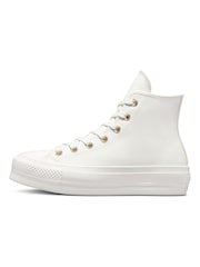 Converse White Lift Platform High Top Trainers - Image 2 of 8