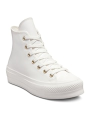 Converse White Lift Platform High Top Trainers - Image 4 of 8