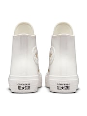 Converse White Lift Platform High Top Trainers - Image 7 of 8
