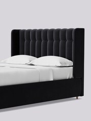 Swoon Easy Velvet Black Kipling Divan Bed - Image 6 of 8