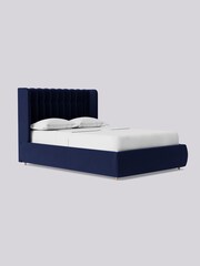 Swoon Easy Velvet Ink Blue Kipling Divan Bed - Image 3 of 8