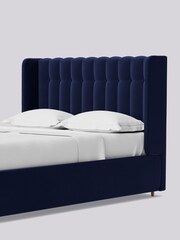 Swoon Easy Velvet Ink Blue Kipling Divan Bed - Image 6 of 8