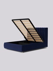 Swoon Easy Velvet Ink Blue Kipling Divan Bed - Image 7 of 8