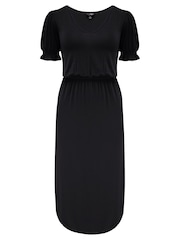 Pour Moi Black Jenny Puff Sleeves Dress - Image 4 of 5
