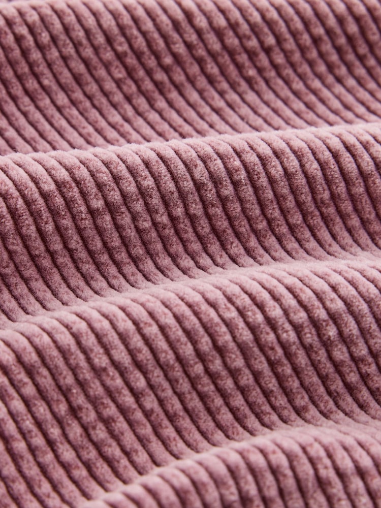 Washed Pink Barrel Leg Soft Cord Trousers - Image 2 of 3