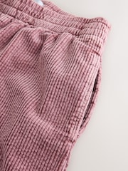 Washed Pink Barrel Leg Soft Cord Trousers - Image 3 of 3