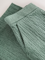 Moss Green Soft Cord Wide Leg Trousers with Modal - Image 10 of 10