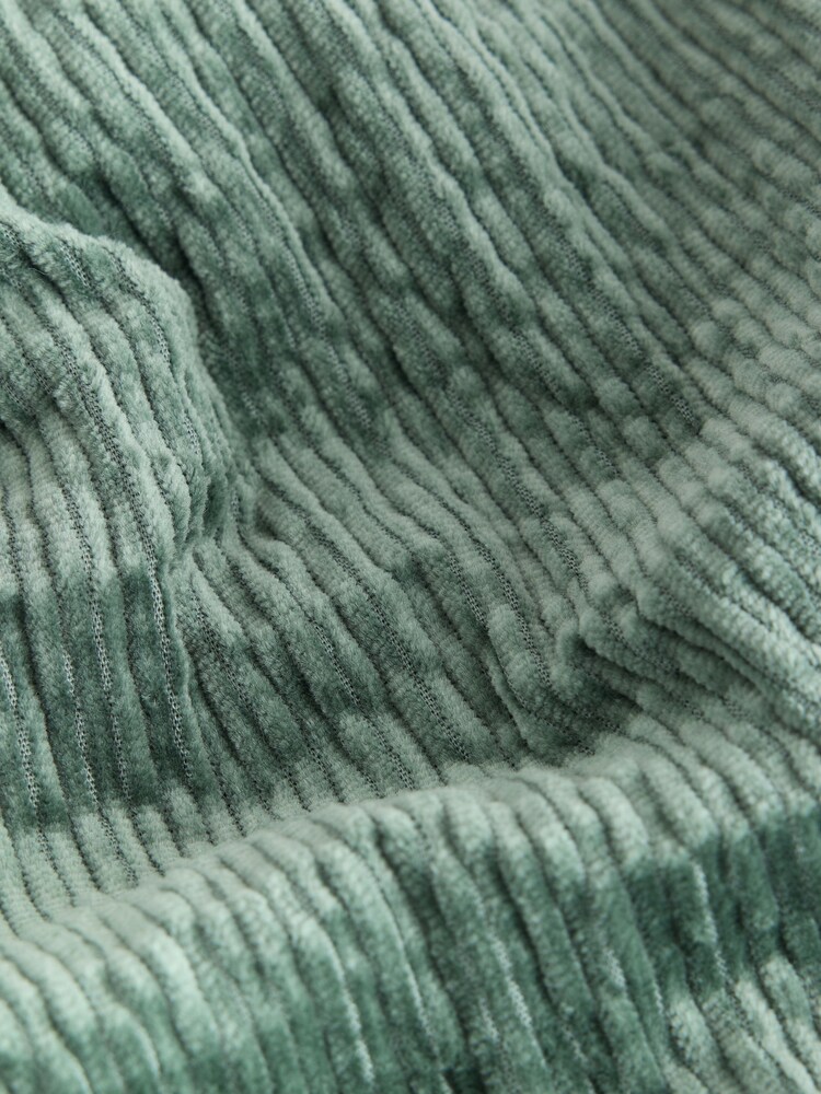 Moss Green Soft Cord Wide Leg Trousers with Modal - Image 2 of 3 Moss Green Soft Cord Wide Leg Trousers with Modal - Image 2 of 3
