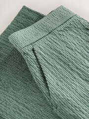 Moss Green Soft Cord Wide Leg Trousers with Modal - Image 3 of 3