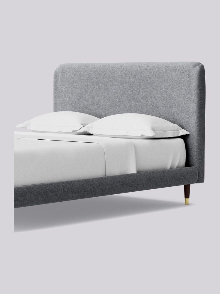 Swoon Soft Wool Light Grey Brockham Bed - Image 6 of 6
