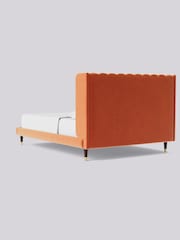 Swoon Easy Velvet Burnt Orange Kipling Bed - Image 5 of 7