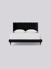 Swoon Easy Velvet Black Kipling Bed - Image 4 of 7