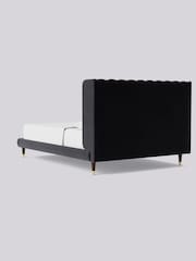 Swoon Easy Velvet Black Kipling Bed - Image 5 of 7
