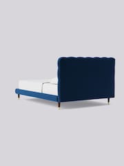 Swoon Soft Wool Midnight Blue Burbage Bed - Image 5 of 8