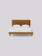 Swoon Easy Velvet Biscuit Natural Burbage Bed - Image 4 of 8