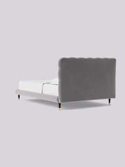 Swoon Easy Velvet Silver Grey Burbage Bed - Image 5 of 8