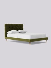 Swoon Easy Velvet Fern Green Burbage Bed - Image 3 of 8