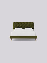 Swoon Easy Velvet Fern Green Burbage Bed - Image 4 of 8