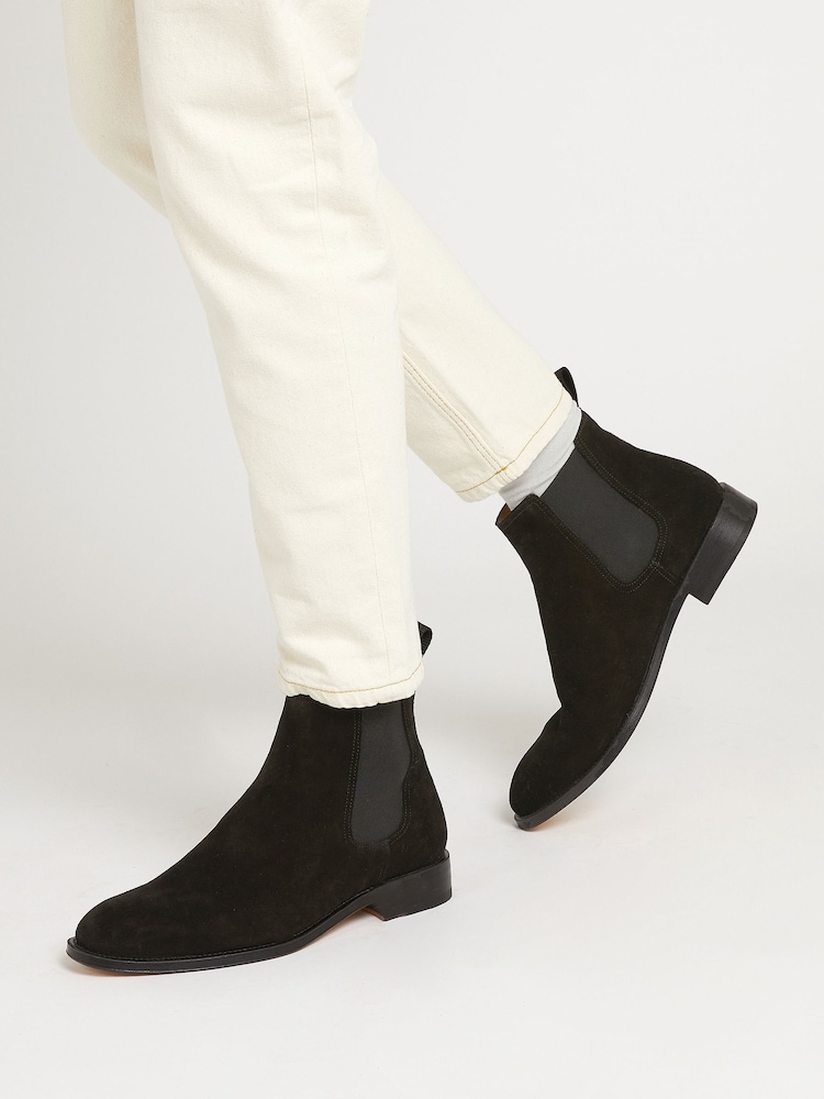 Jones Bootmaker Black Cheltenham Handmade Chelsea Boots - Image 1 of 6