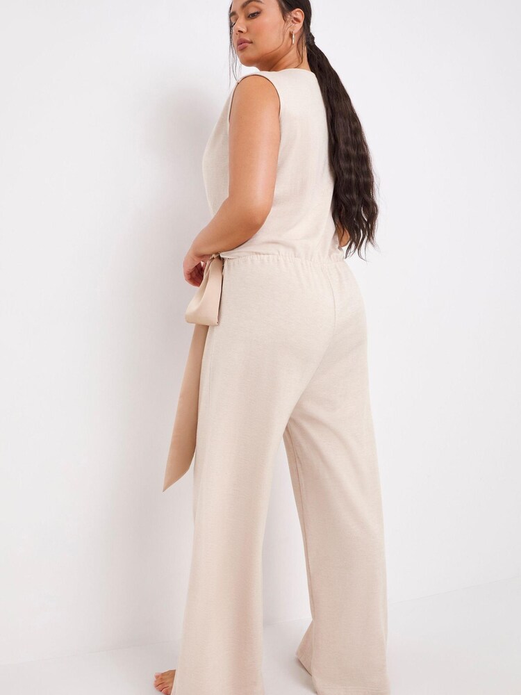 Figleaves Oatmeal Cream Marl Jumpsuit - Image 2 of 4