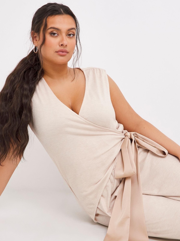 Figleaves Oatmeal Cream Marl Jumpsuit - Image 4 of 4