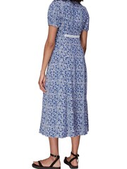 Whistles Blue Twin Daisy Print Midi Dress - Image 2 of 4