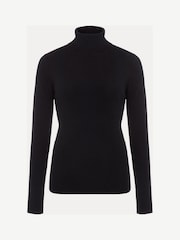 Phase Eight Black Fine Knit Roll Neck Gwyneth Jumper - Image 7 of 7