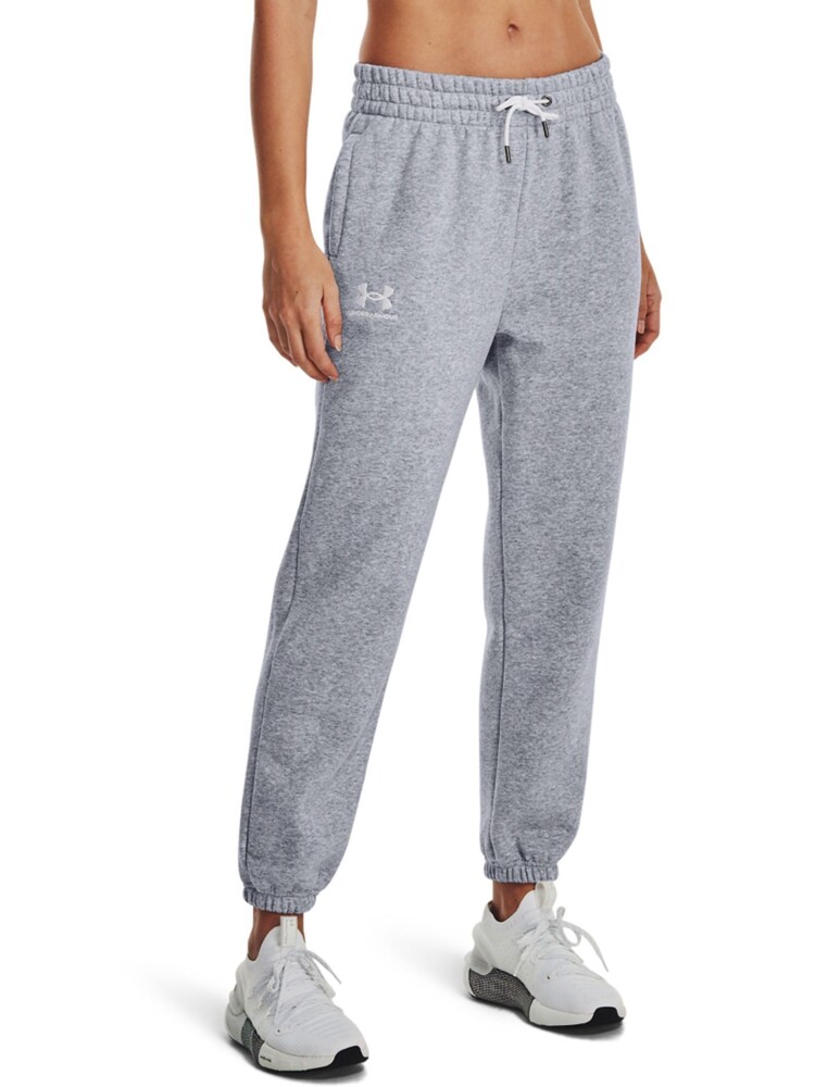 Under Armour Grey Essential Fleece Joggers - Image 1 of 6